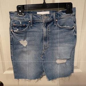 Mother Sacred Slit Mini Skirt The Confession Wash